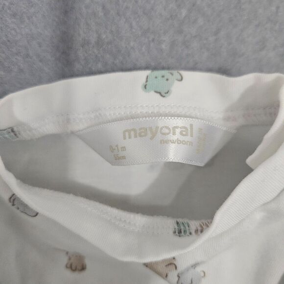 Lot of 2 Mayoral Unisex Newborn Outfits Never Worn Cotton blend - Picture 3 of 9